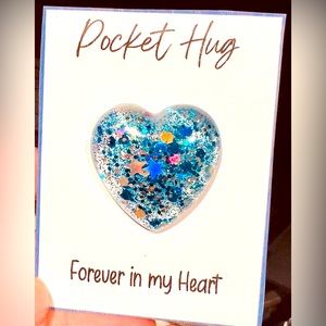 Pocket hug, resin, to help someone through hard time & show you care.